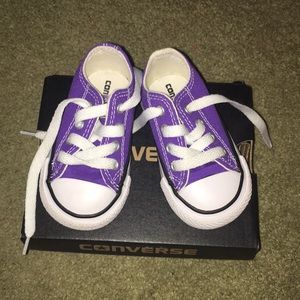 Purple Converse.